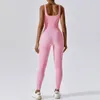 Yoga Outfit SALSPOR Sports sans couture Combinaison d'une seule pièce Stretch Body Athlétique Nu Feeling Dance Fit Tight Femmes Activewear