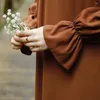 Ethnische Kleidung Abayas für bescheidene Frauen Muslim Ramadan Eid Gebet Maxi Kleid Truthahn Kaftan Islam Arabische Robe Dubai Femme Jalabiya