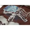 Sweats à capuche pour hommes Sweatshirts HIp Hop Cactus Jack Fragment Skull Print Zipper Hood 220823