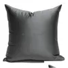 Coussin / oreiller décoratif oreiller broderie rayé jacquard ER haute précision gris noir oreillers décoratifs décor à la maison canapé drop deli dhfrk