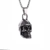 Pendant Necklaces Personality Rock Fashion Stainless Steel Skull Necklace Men And Women Retro Punk Cool Rap Party Jewelry Gift