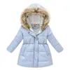 Inverno per bambini Keep Girls Girls Giacca da ragazza rimovibile foderato con bambini imbottiti con cappuccio 231221