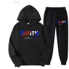 T-shirts pour hommes Survêtement Trapstar Marque Imprimé Sportswear T-shirts 16 couleurs Chaud Deux pièces Ensemble Sweat à capuche ample Pantalon Jogging 220615 G3HL