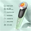 Face Care Devices Ckeyin Green Beauty Hine 7in1 EMS LED Licht Wrinkle verwijdering Skin Trapping Verwarmde trilling Oog Masr Wand 5 2202168 DHFJX