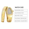 Montre-bracelets Missfox Snake Full Diamond Woman Watch Watch Gold Silver Bracelet Watchs Lady Fashion Party Women Quartz Watches Relogio Feminino 231220