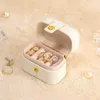 Boxes portable travel jewelry box ring earrings necklace packaging of jewelry box storage box high quality easy to carry not take up spa