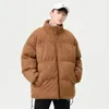 Épaissir hiver coton veste hommes japonais décontracté chaud collège Couple manteau moelleux coupe-vent Parkas surdimensionné Streetwear 231221