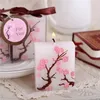 50pcs Cherry Blossom Candle Favors Bridal Shower Wedding Giveaways Anniversary Souvenirs Party Gifts205W