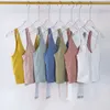 lulu Align Tank Top U Bra Yoga Outfit Women Summer Sexy T Shirt Solid Sexy Crop Tops Sleeveless Fashion Vest 16 Colors X001