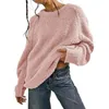 Women's Sweaters Round Neck Long Sleeve Pullover Loose H Knitted Sweater Women For Work Men's With Zipper