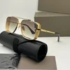 L Edition M Six Sunglasses 남성 모델 메탈 빈티지 패션 스타일 스퀘어 프레임리스 UV 400 렌즈 제공 패키지 좋은 판매