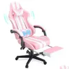 Mobília do quarto mobília ferghana cadeira de jogos escritório com apoio para os pés alta volta gamer jogo mas travesseiro lombar cadeiras ergonômicas do computador para