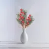 Decorative Flowers 10 Pcs Branch Pine Tree Decor Artificial Evergreen Branches Rope Berry Twig Stem