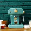 220V Otomatik Espresso Kahve Makinesi W Dahili Süt Frother Cappuccino Latte Kahve Makinesi Retro Vintage Tasarım Makinesi279a