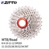 ZTTO MTB Road Bike 89101112 Speed ​​Cassette 11V 25T28T30T32T34T36T SPROCKING K7 10V BICYLAGE FREETHEEL 231221