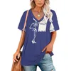 Mulheres Camisetas Corpo Alma Mulheres T-shirt Crewneck Casual Manga Curta Tops Verão Tees Esqueleto Crânio Fantasma Amigos Amizade Engraçado Bonito