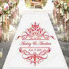 Nome sposo da sposa personalizzato e appuntamento per le decalcomanie della pista da ballo per matrimoni Centro di decorazione per feste di nozze in vinile Centro di adesivo per pavimenti 4496 x0202J