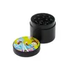 cartoon black Grinder 40mm Tobacco Slicer 4 Layers Herb Crusher Colorful Zinc Alloy Grinder Hands Smoke Accessories Qvogd