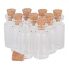 Frascos de vidro transparente 300x3ml, com rolha, decoração diy, pequenas garrafas de vidro dos desejos, lembranças, decoração de casamento, suprimentos para festas