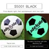 Fluorescent Soccer Ball Standard Adult No 5 Child Size 4 Glows in Dark Places After Absorbing Light Football 231220