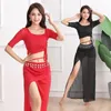 Bühne Tragen Bauchtanz Top Rock Set Sexy Praxis Kleidung Orientalischen Leistung Anzug Karneval Kostüm Frauen Kabarett Outfit