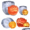 Molds Rose Bud Resin Mold 3D Flower Sile Casting Molds Craft Mod Diy Soap Candle Wax Polymer Clay Concrete Drop Delivery Jew Dhgarden Dhky9