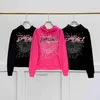 555 Sweat à capuche araignée Sweatshirts Pullover Pink Red Sp5der Young Thug pour l'homme pour femmes surdimensionnées surdimensionnées S-XL VT77