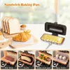 Doppelseitige Sandbrengeldpfanne Nicht-Schicht-Küche Toast Omeletts Backblech Hochtemperaturbeständiger Gaskocher 231220