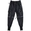 Detachable Multi-pocket Cargo Pants Men Haruku Hip Hop Streetwear Joggers Trousers Man Elastic Waist Techwear WB377