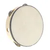 Akcesoria biurka Bęben Tambourine Bell Hand Hand Birch Metal Kids School Muzyka