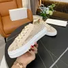 LAUREN Lace Sneakers Designer Women Embroidered Mesh Canvas Casual Shoes Low Top Sneakers Printed Walking Girls Flat Round Toe Sneakers Size 35-42 with box