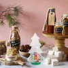 Vasen Stobok Weihnachten Bonbonglas Baumform Keks Klare Geschenkflasche Küche Lebensmittelaufbewahrungsbehälter Dekorativer Nachrichtenflaschendeckel