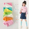 3-9 Year-old Children Socks Girls Spring Summer Candy Color Little Baby Infant Casual Hollow Socks Kids 231221