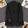 Trajes de mujer, chaqueta Formal para mujer, manga larga, un solo pecho, oficina, traje ajustado con cuello, abrigo de trabajo clásico liso a la moda