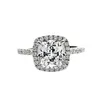 2020 Cushion cut 3ct Lab Diamond Ring 925 sterling silver Engagement Wedding band Rings for Women men Moissanite Party Jewelry227C