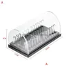 Hooks Rails Hooks 1st Dental Acrylic Organizer Holder Box Round/Rectangar Arch Wires Fall för att placera Ortodontic Lab Drop Delivery Dhn8f