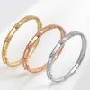 Kaleidoscope Bracelet Four Leaf Grass High Edition Bracelet Women's 18k Rose Gold Wide Edition Narrow Edition Bracelet Full of Diamonds and Stars Luxury Jewelry