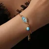 Charm Armband European Flash Crystal Devil's Eye Armband Rhinestone Ethnic Style Y2K smycken Single Layer för gotisk hel205C