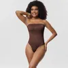 Women's Shapers Detachable Shoulder Strap Bra Bodysuit Shapewear Women Full Body Shaper Flat Belly Push Up BuLifted Corset Underwear Fajas