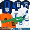 팬 Tops Tees 23 24 Maglia Inters Milans 축구 유니폼 Lukaku Kid Kit Final Maillot de Foot Dzeko Lautaro 2023 2024 IM Maglie Football Shirt Training 115 년 Annive