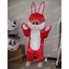 Halloween Red Rabbit Mascot Costumes Cartoon High Quality Carsined Thème Carnival Tenue de Noël Doids de fantaisie pour hommes Performance