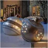 Décorations de Noël 60cm décor PVC Balles Ball gonflable jouet nt arbre extérieur 2022 an Ballno Light Drop Livrot Home Garden Fest Dhspi