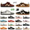 Samba Shoes Gazelles Designer-FreizeitVegetarier, weiße, schwarze Kaugummi, rote Turnschuhe, blaues Wal-Bonbon, grüne, fette, grüne Turnschuhe.