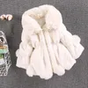 17 ans bébé filles veste automne hiver chaud manteau en fausse fourrure pour noël princesse vêtements d'extérieur mode peluche enfants vêtements 231220