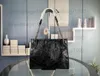 Niki shoppingväska kvinnor onthego handväska designer väska äkta läder axelväskor 32.26.10 cm fit 13 tum dator