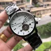 Orologi da uomo delle migliori marche Orologi da polso di lusso con quadrante a volano da 41 mm Orologio meccanico automatico con cinturino in acciaio inossidabile 316 completo per uomo Regali di Natale Orologio impermeabile