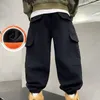 Les garçons portent des pantalons d'hiver pour les enfants garçons pantalons de survêtement enfants garçon vêtements enfants vêtements adolescents articles Cargo 231220