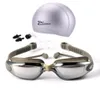 Myopia Swimming Goggles Caps Eeywear HD ShortSighted Swimming Glasses Diottrie Spettacoli Piscina per le lenti Piscina Usa Accessori 3P2308596
