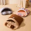 Katzenbett Winter abnehmbar warm warm halb geschlossene Haustier Schlafsack Hundebett Haus Katzen Nest Kissen mit Kissen 231221