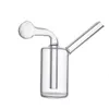 Bong en verre portable conduites d'eau narguilé épais Pyrex Dab plates-formes pétrolières cendrier Bongs épais capiteux recycleur plate-forme cuillère à tabac pour outils de fumeur